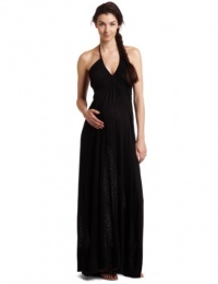 F.E.M. By T-bags Women's Maternity V-Ruched Halter Dress F.E.M. By T-bags Women's Maternity V-Ruched Halter Dress
