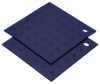 MIU France Set of 2 Silicone Pot Holders, Blue