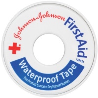 Johnson and Johnson Red Cross Waterproof First Aid Tape 1/2 Inch X 10 Yards (Pack of 3) Johnson and Johnson Red Cross Waterproof First Aid Tape 1/2 Inch X 10 Yards (Pack of 3)