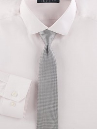 Textured dot pattern, pared in width to balance the cut of modern suits and jackets..SilkDry cleanMade in USA Textured dot pattern, pared in width to balance the cut of modern suits and jackets..SilkDry cleanMade in USA
