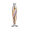 Designed by Ulrica Hydman-Vallien for Kosta Boda, this breathtaking vase harmoniously mixes lavender and gold with a whimsical woman's face.