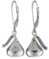 Hershey Jewelry Sterling Silver Medium Flat Back Shaped Lever Back Earrings