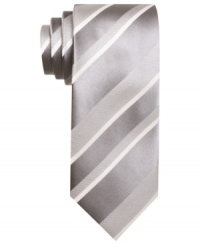 Stripe it rich. This tie from Alfani RED adds a note of classic sophistication to the modern man's dress wardrobe. Stripe it rich. This tie from Alfani RED adds a note of classic sophistication to the modern man's dress wardrobe.