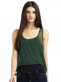 THE LOOKSleevelessRacerbackSemi-sheer fabricTHE FITAbout 21 from shoulder to hemTHE MATERIALRayonCARE & ORIGINDry cleanMade in USAModel shown is 5'11 (180cm) wearing US size Small. THE LOOKSleevelessRacerbackSemi-sheer fabricTHE FITAbout 21 from shoulder to hemTHE MATERIALRayonCARE & ORIGINDry cleanMade in USAModel shown is 5'11 (180cm) wearing US size Small.