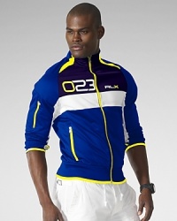 Smartly designed for the serious athlete in sleek stretch fleece, our mockneck jacket is empowered with hydro-mesh piecing and moisture-wicking technology for limitless movement and superior athletic performance. Smartly designed for the serious athlete in sleek stretch fleece, our mockneck jacket is empowered with hydro-mesh piecing and moisture-wicking technology for limitless movement and superior athletic performance.