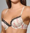 Calvin Klein Women's Perfectly Fit Bouquet Push Up Bra, Geisha Fan Print, 34a