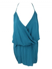 Haute Hippie Womens Silk Halter Tie Waist Mini Dress Haute Hippie Womens Silk Halter Tie Waist Mini Dress