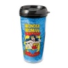 Vandor 75351 Wonder Woman Plastic Travel Mug, Blue, 16-Ounce