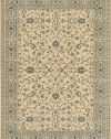 English Manor Somerset Lane Ivory/Blue Rug Size: 5'7 x 7'11