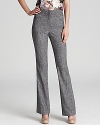 Infuse your office look with menswear inspiration in these sharply-styled Bloomingdale's Exclusive BASLER tweed trousers. Infuse your office look with menswear inspiration in these sharply-styled Bloomingdale's Exclusive BASLER tweed trousers.