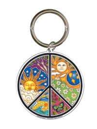Dan Morris - Exceptionally Designed Peace Keychain - Unique High Quality Metal Keychain - 2 Dan Morris - Exceptionally Designed Peace Keychain - Unique High Quality Metal Keychain - 2