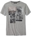 Basics to build on. You'll start to establish a good foundation for your casual collection with this graphic t-shirt from DKNY Jeans.