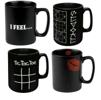 Konitz Chalk Talk Mugs, Set of 4 Konitz Chalk Talk Mugs, Set of 4