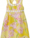 Lilly Pulitzer Girls 2-6X Mini Adelson Day Lilly Dress, Starfruit Yellow Day Lilly, 5