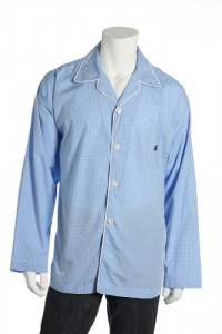 Polo by Ralph Lauren Light Blue & White Check Night Shirt Polo by Ralph Lauren Light Blue & White Check Night Shirt