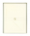 CR Gibson Boxed Stationery With 50 Sheets of Letter Paper and 25 Envelopes, Vanilla (CS81-4)