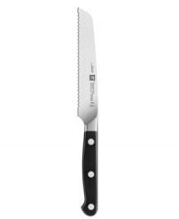 A sigma-forged, incredibly hard, yet flexible, blade steps up to every task at hand with the confidence of a professional. Cut into kitchen prep with a sharper, long-lasting blade that offers incredible precision and comfort due to a specially arched bolster and thumb grip designed by architect Matteo Thun. Lifetime warranty. A sigma-forged, incredibly hard, yet flexible, blade steps up to every task at hand with the confidence of a professional. Cut into kitchen prep with a sharper, long-lasting blade that offers incredible precision and comfort due to a specially arched bolster and thumb grip designed by architect Matteo Thun. Lifetime warranty.