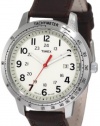 Timex Men's T2N637KW Weekender Sport Cream Dial Brown Strap Watch