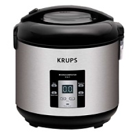 It combines rice cooking, slow cooking and steaming plus an oatmeal function for premium meals. 5 cup capacity, auto-keep warm function, stainless steel body with cool touch locking lid. Dishwasher safe bowl, measuring cup, rice paddle and exclusive recipe book. It combines rice cooking, slow cooking and steaming plus an oatmeal function for premium meals. 5 cup capacity, auto-keep warm function, stainless steel body with cool touch locking lid. Dishwasher safe bowl, measuring cup, rice paddle and exclusive recipe book.