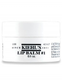 Take it everywhere. Lip Balm #1, a soothing, moisturizing treatment for chapped or dry lips, relieves the discomfort of dryness and leaves lips soft and supple. 0.6 oz. Take it everywhere. Lip Balm #1, a soothing, moisturizing treatment for chapped or dry lips, relieves the discomfort of dryness and leaves lips soft and supple. 0.6 oz.