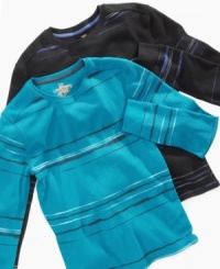 Layered up or worn solo, this Epic Threads thermal will keep him stylishly warm. Layered up or worn solo, this Epic Threads thermal will keep him stylishly warm.