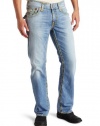 True Religion Men's Billy Bootcut Super T-Stitch Jean