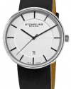 Stuhrling Original Men's 244.33152 Classic Ascot Fairmount Swiss Quartz Date Ultra Slim Black Watch