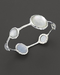 From the Wonderland collection, six faceted stone stations on a sterling silver oval lollipop bangle. Designed by Ippolita. From the Wonderland collection, six faceted stone stations on a sterling silver oval lollipop bangle. Designed by Ippolita.