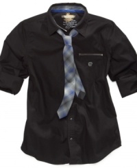 Amp up his cool factor with a polished tie and shirt combo from Epic Threads. Amp up his cool factor with a polished tie and shirt combo from Epic Threads.
