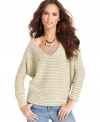 In a stylishly slouchy shape, this Free People striped sweater is a perfect fall layering piece!