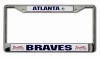 MLB Atlanta Braves Chrome License Plate Frame