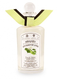 Originally created in 1963, Extract of Limes is shattered sherbet and blossom honey. A classic citrus, penetrating and pure, with straight up West Indian lime, lemon oil and Neroli. High, clear and instantly uplifting. 3.4 oz. 