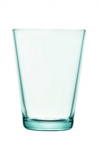 iittala Kartio Set of Two Glass Tumblers, Water Green, 13-Ounce Capacity iittala Kartio Set of Two Glass Tumblers, Water Green, 13-Ounce Capacity