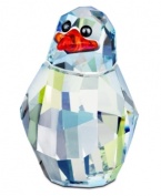 Ready to play, Johnny is the friskiest young penguin in Swarovski's Sealife collection, crafted of faceted ice-blue crystal with a fiery orange beak.