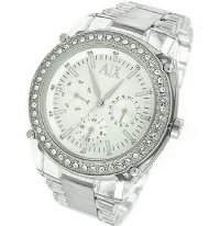 Armani Exchange Silver-Tone Dial Women's Watch #AX5041 Armani Exchange Silver-Tone Dial Women's Watch #AX5041