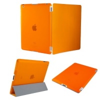 KHOMO ® DUAL CASE: Orange Smart Cover FRONT + Orange Crystal Rubberized Back Protector for Apple iPad 2 , iPad 3 & iPad 4 (The new iPad HD) KHOMO ® DUAL CASE: Orange Smart Cover FRONT + Orange Crystal Rubberized Back Protector for Apple iPad 2 , iPad 3 & iPad 4 (The new iPad HD)
