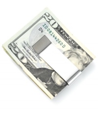 Brandish your Bond Street style with this stainless steel money clip from Kenneth Cole Reaction. Brandish your Bond Street style with this stainless steel money clip from Kenneth Cole Reaction.