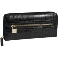 AK Anne Klein Mane Locket Zip Around Wallet (Black) AK Anne Klein Mane Locket Zip Around Wallet (Black)