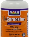 NOW Foods L-carnosine 500mg, 100 Vegetarian Capsules