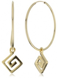 Lisa Stewart Modern Myth 14k Gold-Plated Hoop, Charm Love Earrings