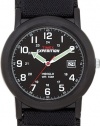 Timex Men's T40011 Expedition Camper Black Case Black Fast Wrap Velcro Strap Watch