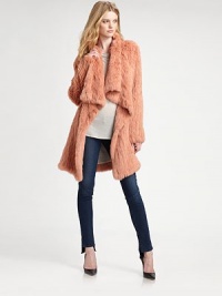 Long rabbit fur sets the stage for a fantastic piece that would be a luxurious addition to any chic wardrobe. Open-front designLong sleevesPull-on styleAbout 34 from shoulder to hemDry clean by fur specialistImportedFur origin: China Model shown is 5'10 (177cm) wearing US size Small. Long rabbit fur sets the stage for a fantastic piece that would be a luxurious addition to any chic wardrobe. Open-front designLong sleevesPull-on styleAbout 34 from shoulder to hemDry clean by fur specialistImportedFur origin: China Model shown is 5'10 (177cm) wearing US size Small.