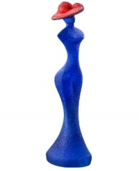 Ready for her closeup, the Madame Blue figurine from Kosta Boda is a vision of chic femininity. A textured surface is created with heated glass powder for added interest. Designed by Kjell Engman. Ready for her closeup, the Madame Blue figurine from Kosta Boda is a vision of chic femininity. A textured surface is created with heated glass powder for added interest. Designed by Kjell Engman.