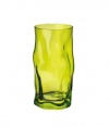 Bormioli Rocco Sorgente Cooler Glasses, Lime Green, Set of 6