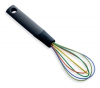 Kuhn Rikon Silicone Rainbow 8-Inch Whisk with 2-Tone Handle, Black Kuhn Rikon Silicone Rainbow 8-Inch Whisk with 2-Tone Handle, Black