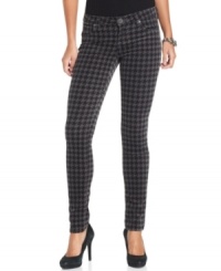Printed corduory lends an on-trend look to these skinny pants by Kut from the Kloth. Let your legs make the statement by pairing these with a basic black top. Printed corduory lends an on-trend look to these skinny pants by Kut from the Kloth. Let your legs make the statement by pairing these with a basic black top.