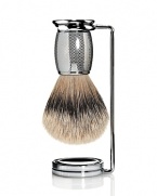 The Art of Shaving manufactures and handcrafts each Shaving Brush using only the finest badger hair available. All of the brush handles are designed for elegance and durability, as well as for their comfortable shape. The Art of Shaving Shaving Brushes generate a rich and warm lather, soften and lift the beard, help release trapped hairs, bring sufficient water to the skin and gently exfoliate. The Shaving Stands are ideal for drying the brush and maintaining it in between each use.