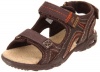 Stride Rite SRT PS Colby Double Strap Sandal (Toddler/Little Kid),Dark Brown,11 W US Little Kid