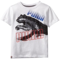 Puma - Kids Boys 2-7 Little Pixel Short Sleeve Tee, White, 5 Puma - Kids Boys 2-7 Little Pixel Short Sleeve Tee, White, 5