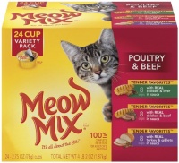 Meow Mix Tender Favorites Poultry and Beef Variety Pack, 24-Count Meow Mix Tender Favorites Poultry and Beef Variety Pack, 24-Count